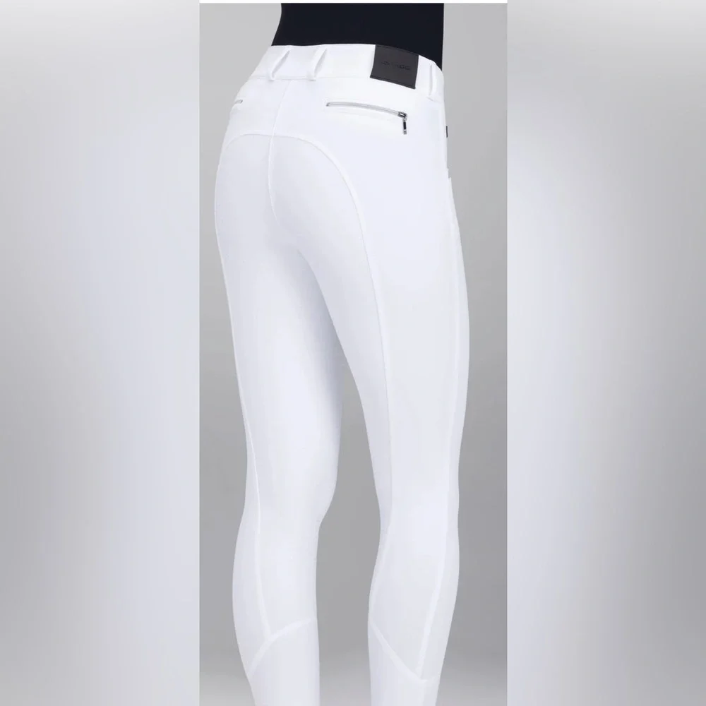 Iago Italia Equestrian Riding Show Breeches, White, Size 24, New With Tags! - Picture 2 of 10